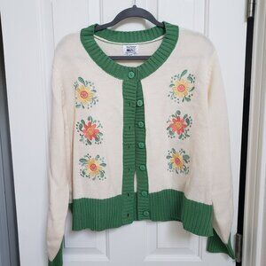Like-New Smak Parlour Smiley Cardigan 2x/3x
